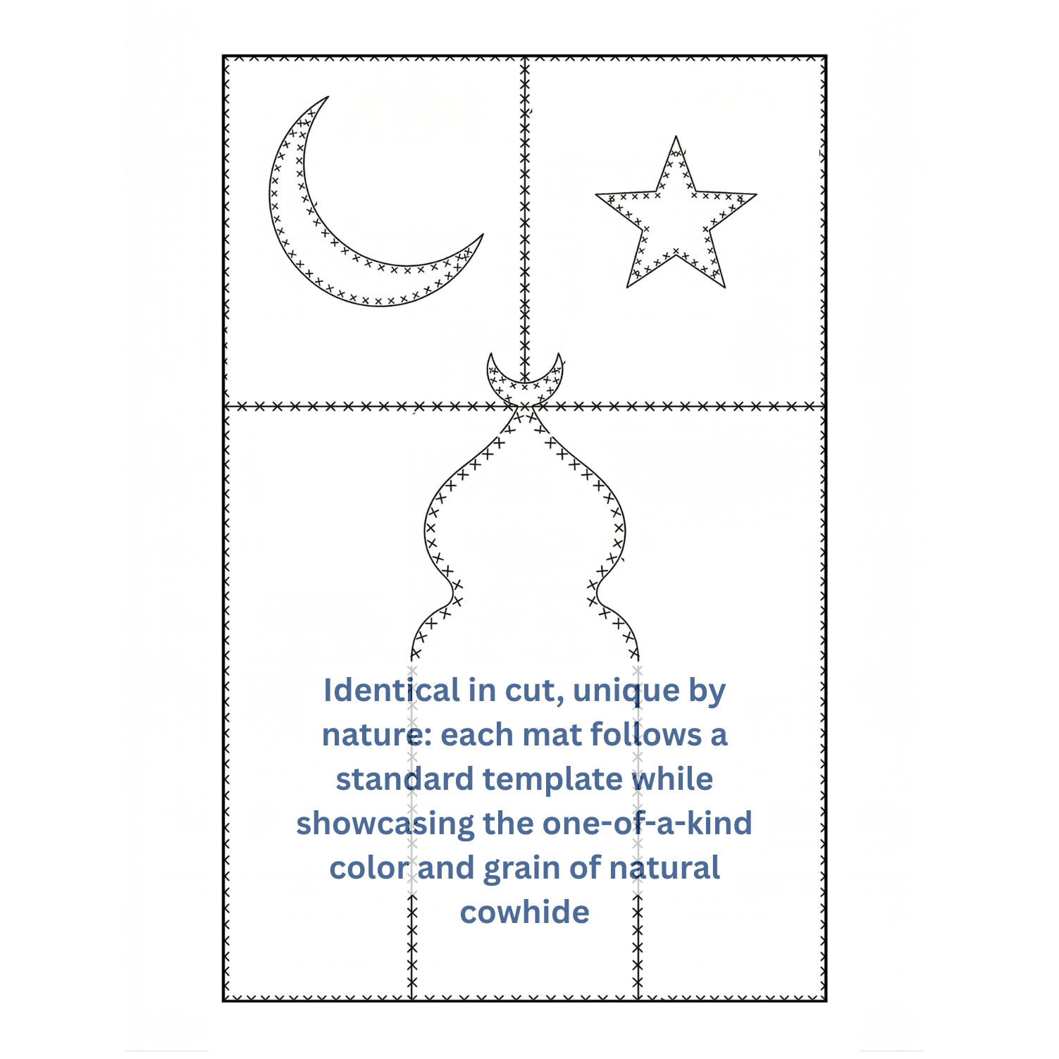 "Night Sky" Luxury Cowhide Prayer Mat | Gift Boxed Set