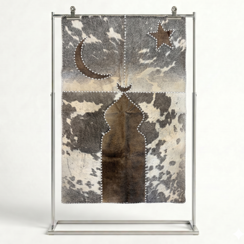 "Bright Sky" Luxury Cowhide Prayer Mat | Gift Boxed Set